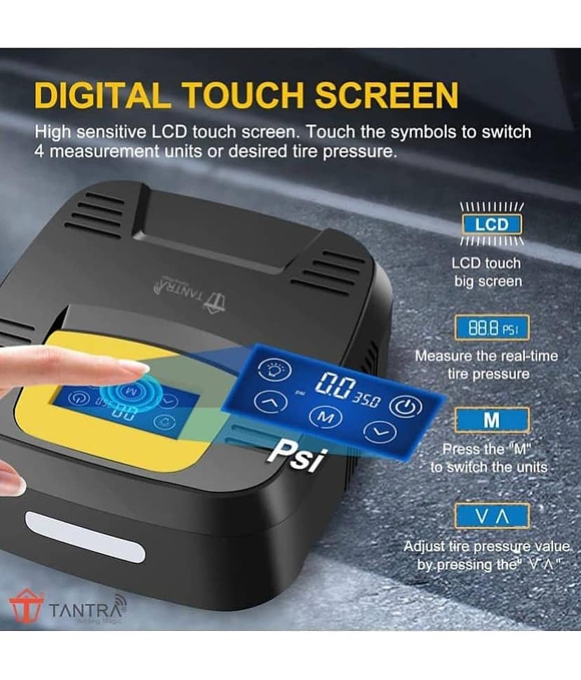 Tantra Car Tyre Inflator Digital Gauge 12 V DC view 2