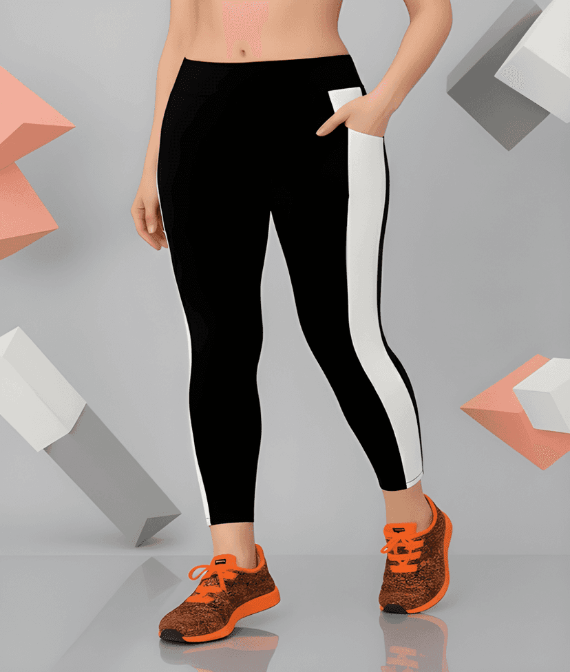 Women & Girls Comfort Fit Sports and Fitness Tights | Designed for Gym Workout, Yoga Practice, Running, Exercise & Active Lifestyle | Stretchable Lycra