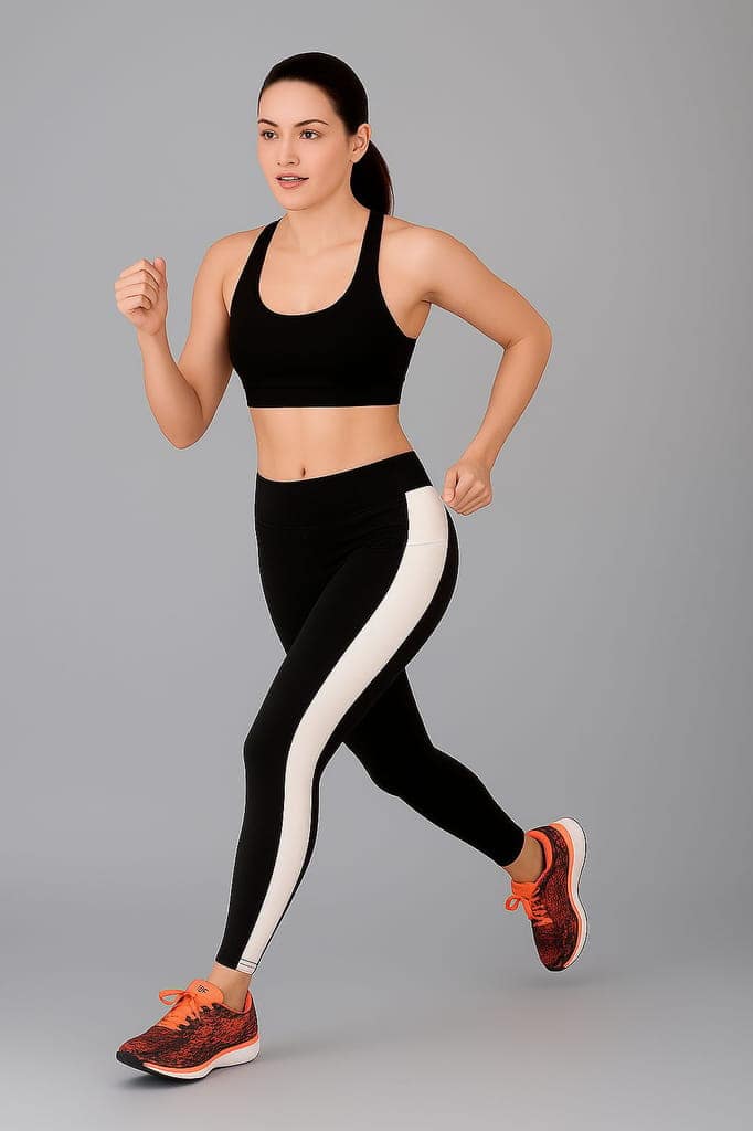 Women & Girls Comfort Fit Sports and Fitness Tights | Designed for Gym Workout, Yoga Practice, Running, Exercise & Active Lifestyle | Stretchable Lycra view 3