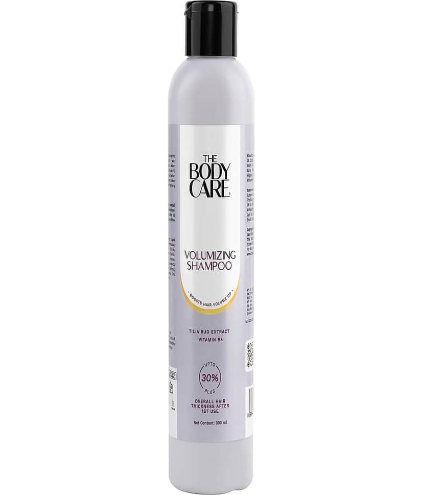 The Body Care Volumizing Shampoo Upto 30% Plus Overall Hair Since First Use 300ml