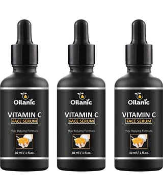 Oilanic Vitamin C Face Serum-For Lightening & Brightening Face Serum 90 mL Pack of 3