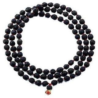 CEYLONMINE- Original GIA Rudraksha Beads mala Natural Shiv Power Beads 5 mukhi Rudraksha Mala For Men & women