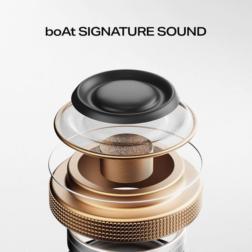 Boat Airdopes 212 Bluetooth TWS Wireless Earbuds with Mic, 50H Battery, ENx Tech, Beast Mode, ASAP Charge, Easy Touch Controls - Noir Black view 5