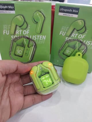 UltraPods Max Wireless Earbuds with Bluetooth 5.3, Stereo Sound, Touch Control & Charging Case