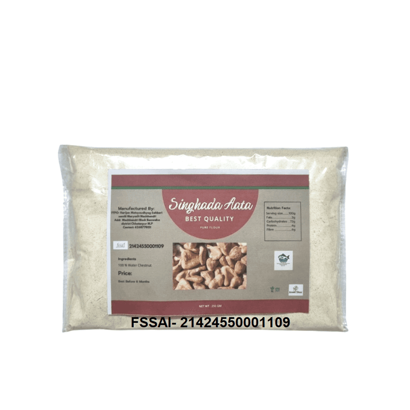 Singhada Aata (250g) - 100% Natural Water Chestnut Flour, Gluten-Free, Vegan, and Rich in Nutrients view 2