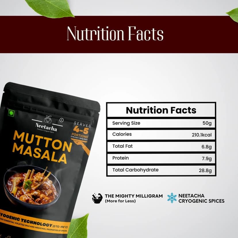 NEETACHA Premium Cryogenic Mutton Masala I 50g view 5