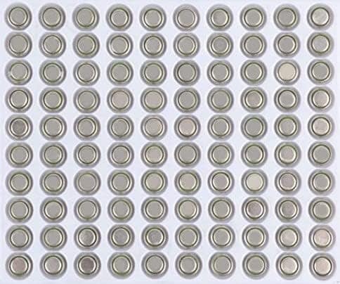 Exelent 100-Pack LR41 Button Cell Battery LR41 AG3 392A 1.5v Alkaline Battery for Compatible Electronic Devices (Pack of 100)