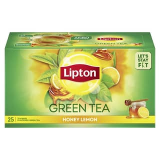 Lipton Honey Lemon Green Tea Bags, 25 Pieces(Savers Retail)