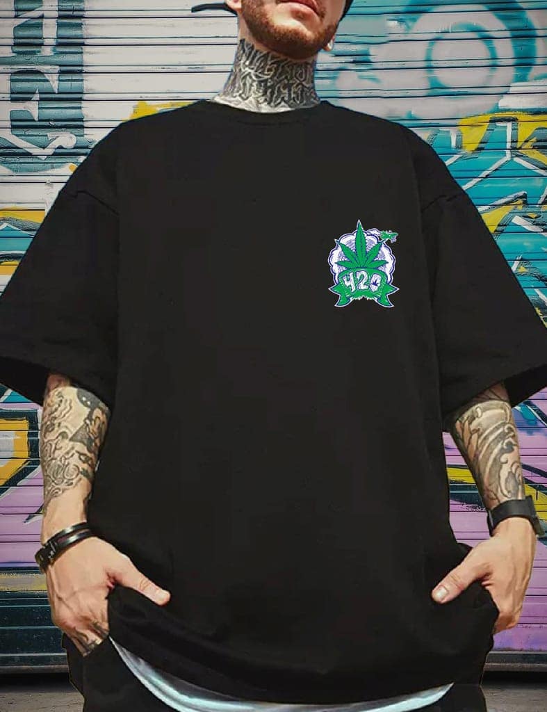 Scott Fincher Men's Oversized Halfsleeve Graphic Printed T-Shirt : AA(ARN)BLACK_138 view 3