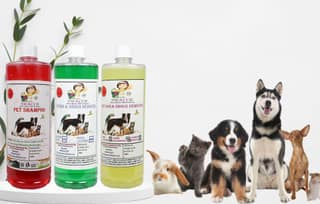 Swacch Pet Shampoo (Jasmine) + Deodorizer (Lemon) + Stain Remover (Mogra) (1 Litre) (Combo Pack of 3)