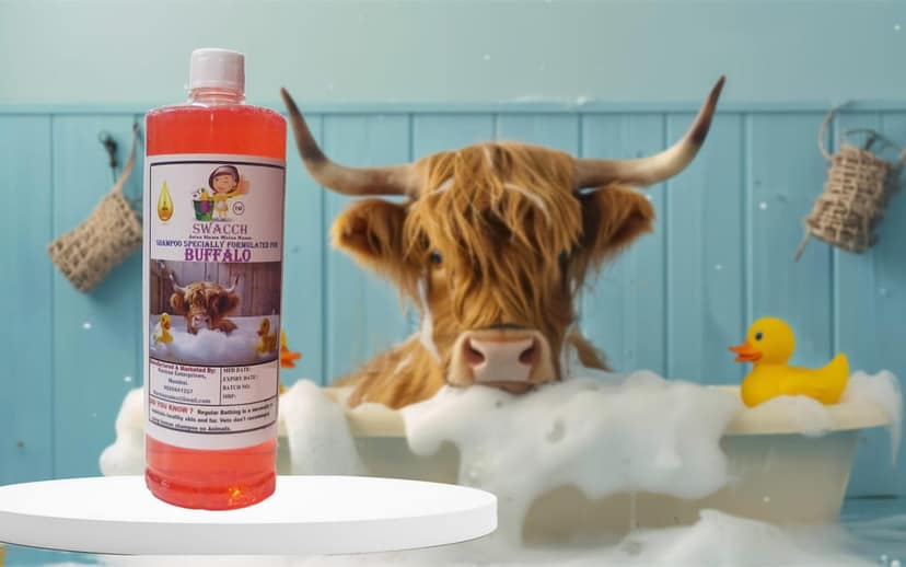 Swacch Shampoo Specially Formulated for Buffalo (1 Litre) Jasmine view 2