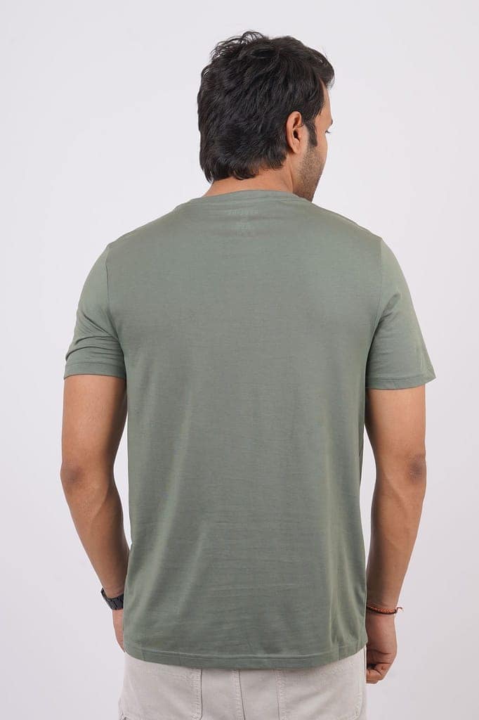 Men's Laurel Wreath Pima Cotton Crew Neck view 4
