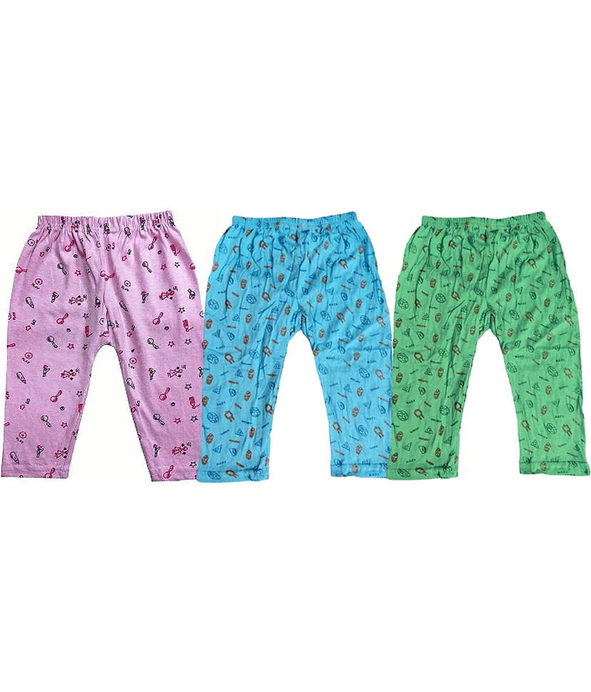 DAYAKU Pack of 3 Cotton Blend Three-Fourth For Boys ( Multi Color )