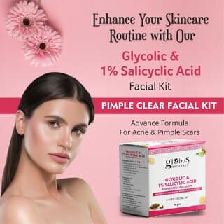 Globus Naturals Anti Acne Glycolic Salicylic Acid 6 Step Facial Kit For Oil Control Skin Lightening Suitable For Oily Acne Prone Skin 40gm view 2