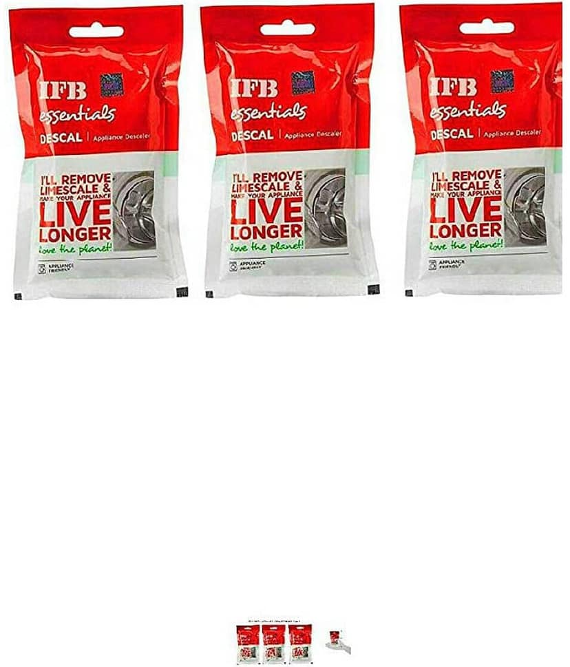 IFB Essentials Descaling Drum Cleaning Detergent Powder 100 gram each (pack of 3)