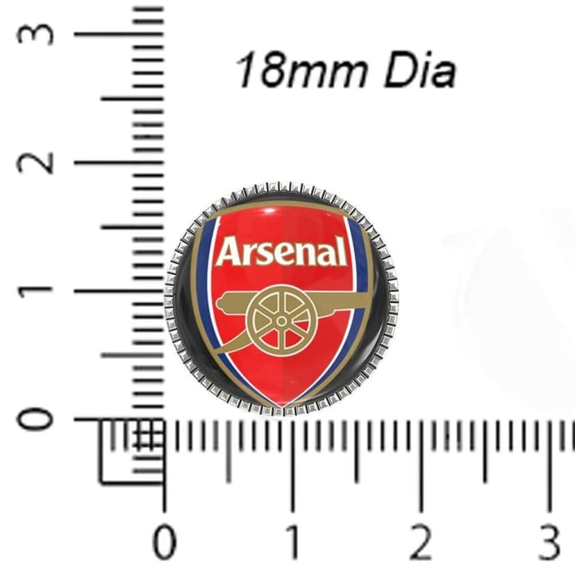 The Smart Buttons - Shirt Button Cover Cufflinks for Men - Arsenal Style view 6