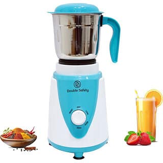 Double Safety Toronto 550W Mixer Grinder - 1 Jar, Blue