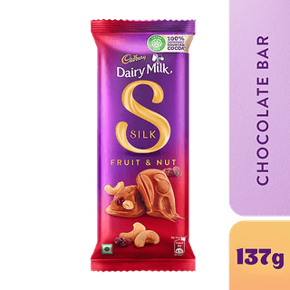 Cadbury Dairy Milk Silk Fruit & Nut Chocolate Bar, 137 G