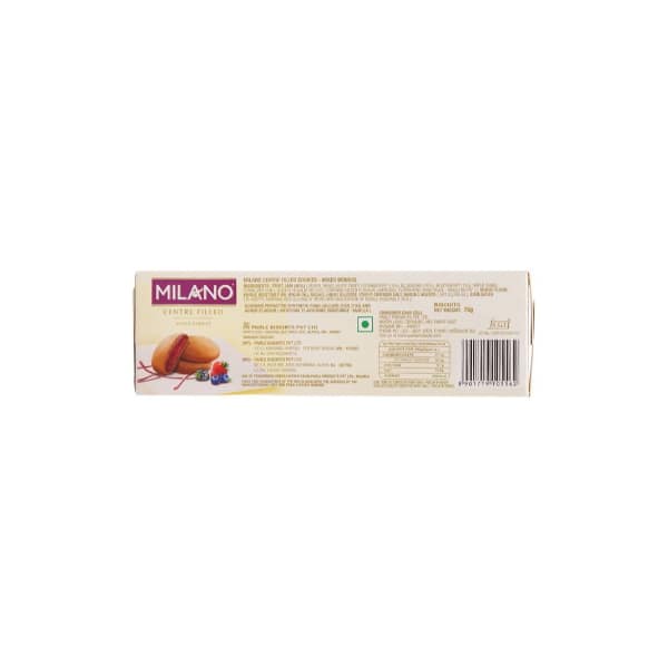 Parle Milano Mixed Berries Centre Filled Biscuits 75 Gms view 3