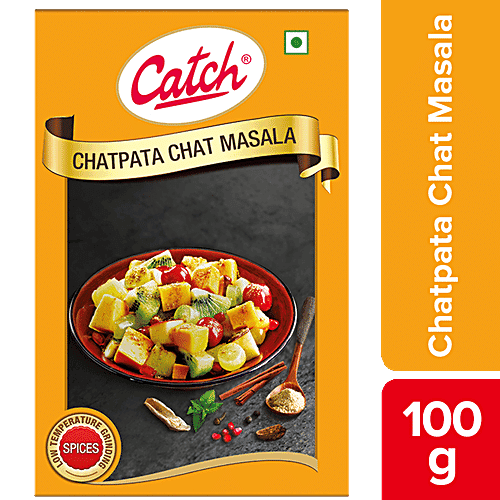 Catch Chatpata Chat Masala Powder - Spices & Herbs Blend, For Fruits, Salads, 100 g Carton
