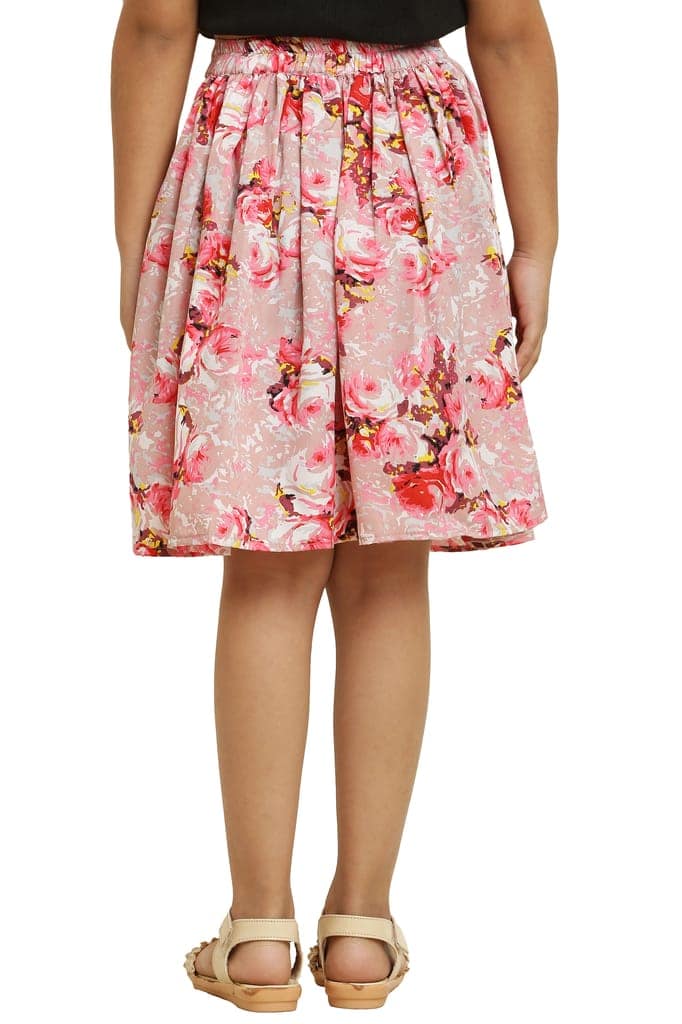 Stylish Fancy Cream Skirt For Girls. view 3