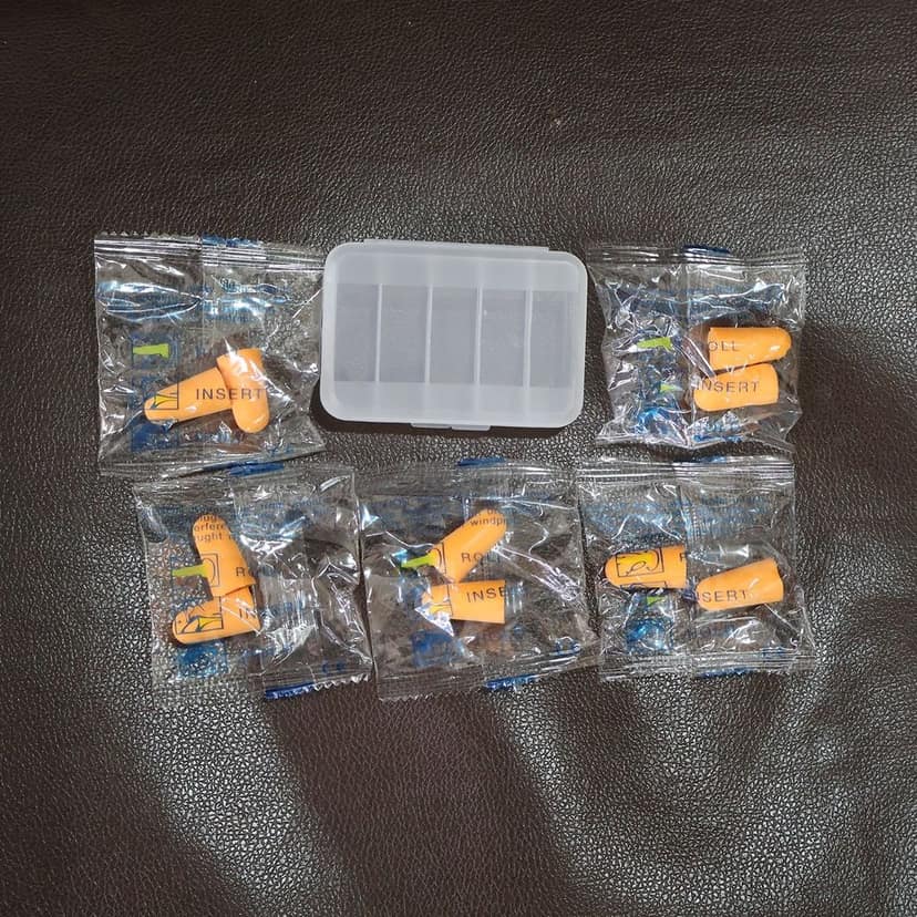 Foam Ear Plugs with Portable Storage Box (5 Pairs) view 7