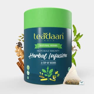 TEADAAN Herbal Infusion - 15 Pyramid Tea Bags - Natural Herbal Blend to Boost Immunity, Support Healing & Recovery | Good for Daily Wellness