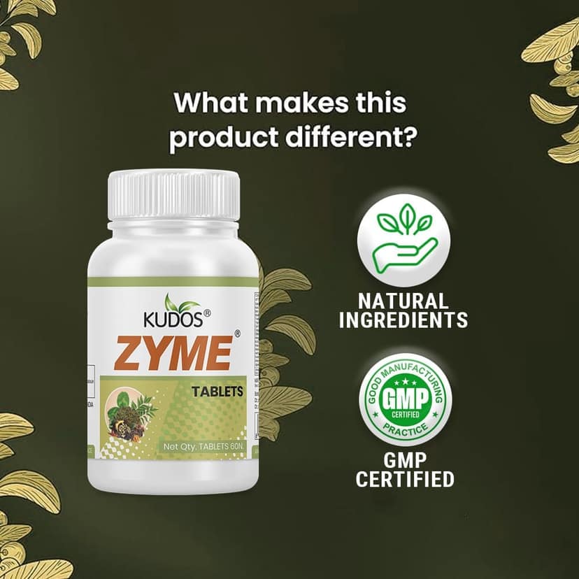 Kudos Zyme Tablets | 100 Tablets view 3