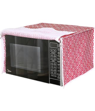 PrettyKrafts Single Polyester Red Kitchen Shelf Cover Cover