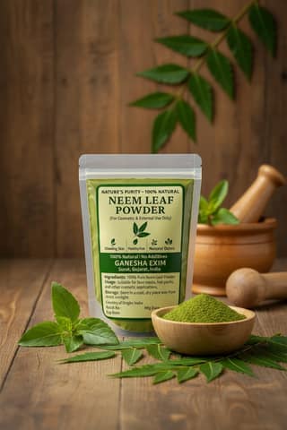 Nature’s Purity Neem Leaf Powder for Skin & Hair | External Use Only | By Ganesha Exim