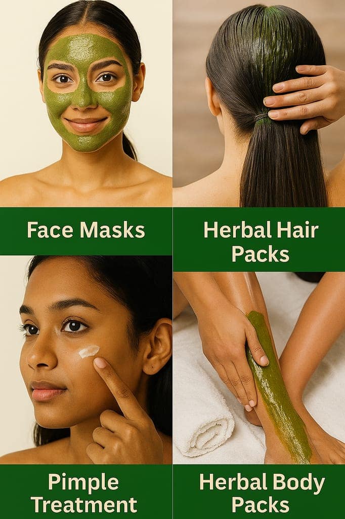 Nature’s Purity Neem Leaf Powder for Skin & Hair | External Use Only | By Ganesha Exim view 3