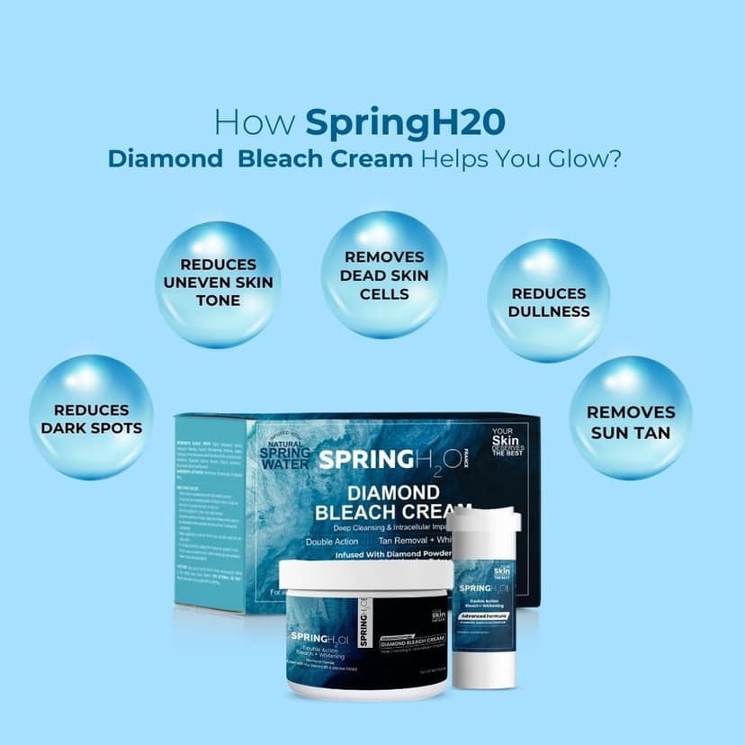 SPRING H2O Diamond Bleach Cream - Deep Cleansing & Intracellular Impact view 5