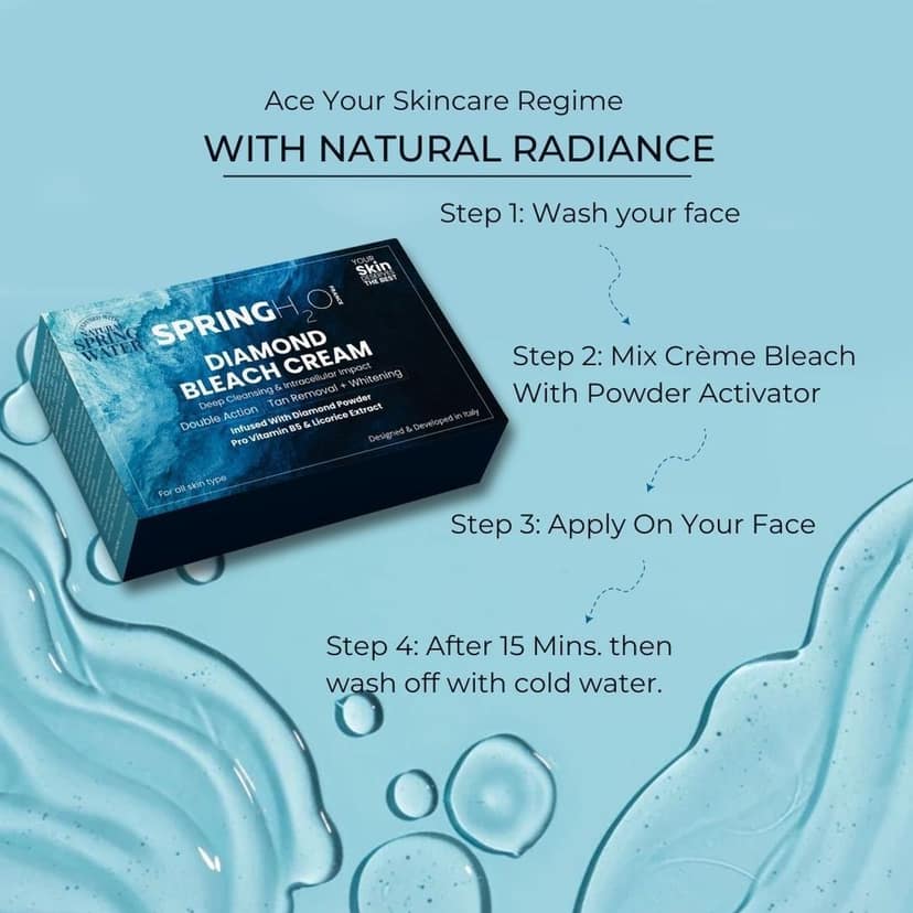 SPRING H2O Diamond Bleach Cream - Deep Cleansing & Intracellular Impact view 7