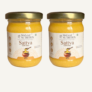 SixLeaf Sattva Cow Ghee 100 ml (Pack of 2)