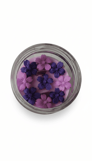 Shakura lavenders Scented soy Candle in Glass Jar