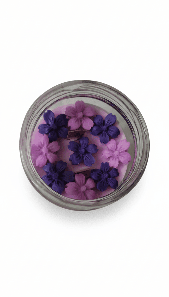 Shakura lavenders Scented soy Candle in Glass Jar