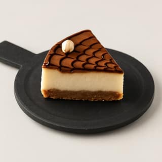 Nutella cheesecake slice