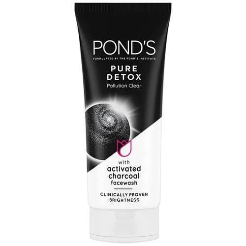 Pond's Pure Detox Anti-Pollution Purity Face Wash With Activated Charcoal, 100 gm