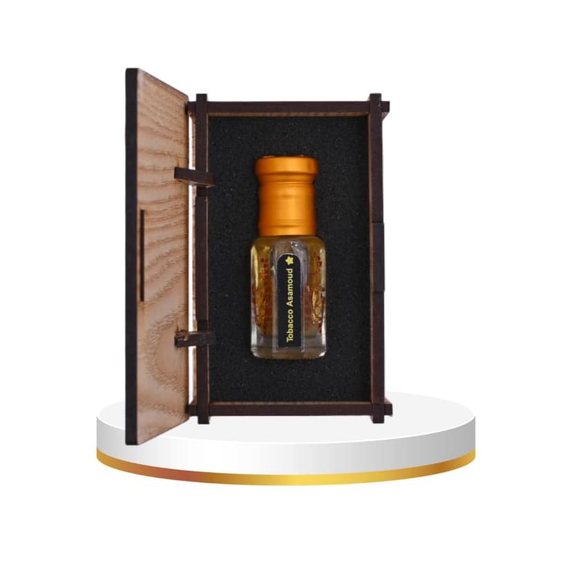 alnaqi fragrances Tobacco Asamoud Attar |Perfume Oil | Unisex Arabian Attar | Alcohol-Free Roll-On | Long-Lasting Concentrated Perfume Oil with Tobacco, Bergamot, Jasmine, Oud & Vanilla
