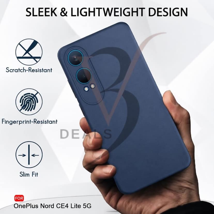 V3Deals Compatible OnePlus Nord CE 4 Lite 5G Silicone Cover Durable premium silicone construction offers long-lasting daily protection without adding bulk to your phone. view 3