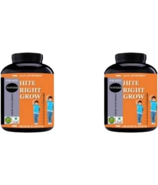 Hindustan Herbal HITE RIGHT GROW (ONLY FOR KIDS) 0.2 kg Powder Pack of 2