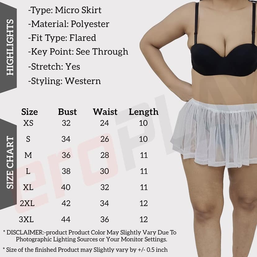 Girls and Women Casual, Beach, Swim, Honeymoon and Club Wear Transparent White See Through Micro Skirt view 5