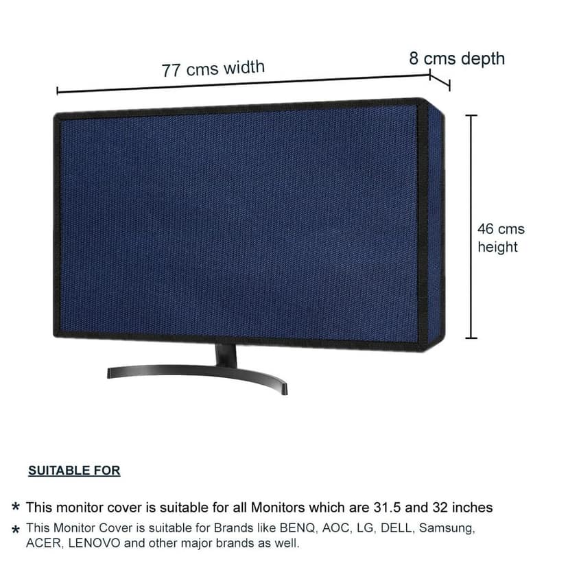 PalaP Super Premium Dust Proof Monitor Cover for LG 34 inches Monitor (Grey) view 3