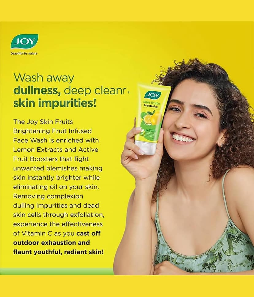 Joy Skin Brightening Lemon Face Wash For Oily Skin, Reduces Dark Spots & Oiliness, 50ml each (Pack of 3) view 2