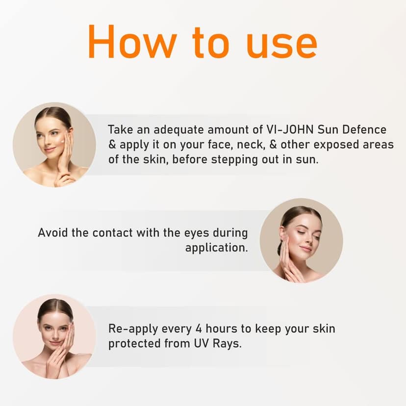 VI-JOHN Herbals Sun Defence Cream SPF50 PA+++ 100ML view 6