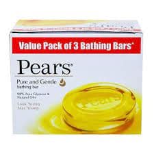 Pears Moisturising Bathing Bar Soap with Glycerine Pure & Gentle For Golden Glow 125g (Pack of 3) view 6