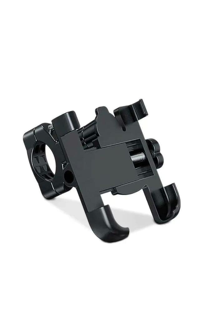 Motorcycle Phone Holder with Metal Construction for Bike Handlebars
