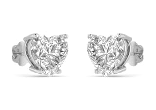 Heart Solitaire Studs
