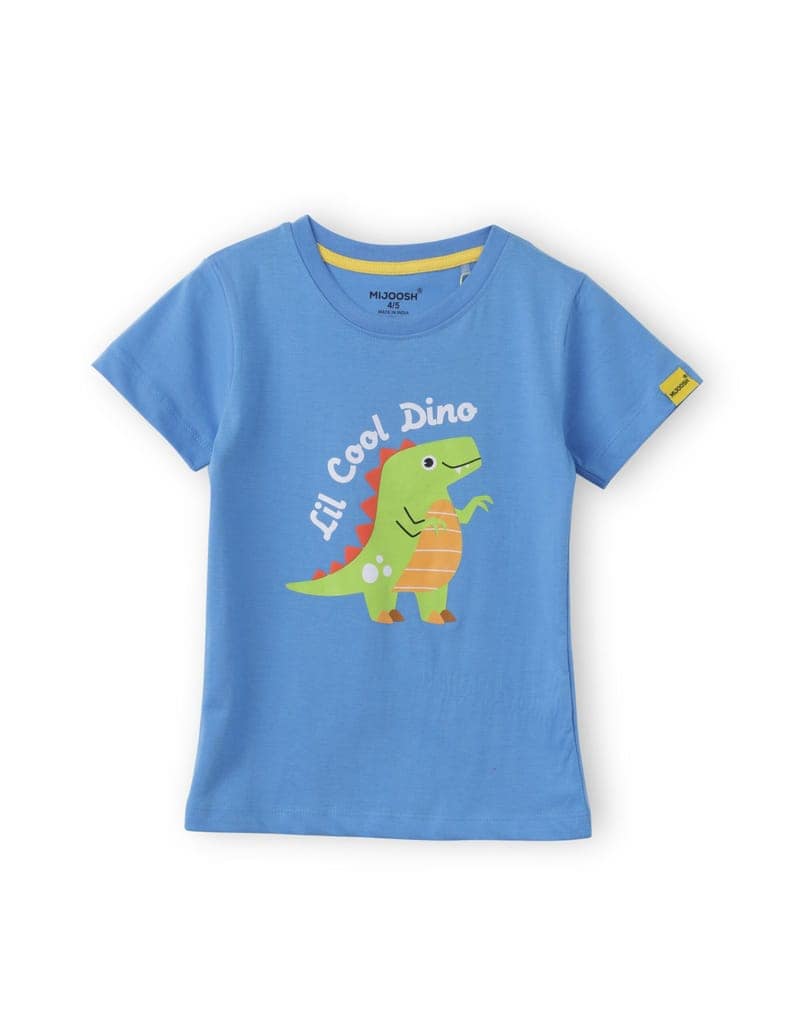 Boys T-Shirt All Aboard Blue / Biscay Green, Soft Cotton, Ages 2-6 (2pcs pack) view 5