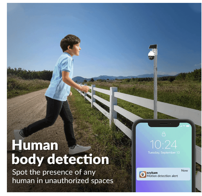 CP_Plus 4MP 2K QHD 4G Outdoor PT Solar Camera | Built-in Battery Support | Two Way Talk | PIR Motion Detection Alerts | Full Color Night Vision | SD Card (Up to 256 GB) CP-Z44R view 3